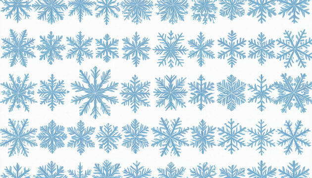 seamless pattern with snowflakes