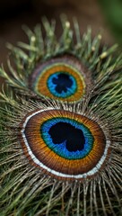 Obraz premium Butterfly (peacock eye) feeding.