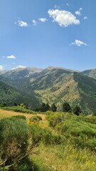 Les Pyr&eacute;n&eacute;es vues depuis le col de Mantet