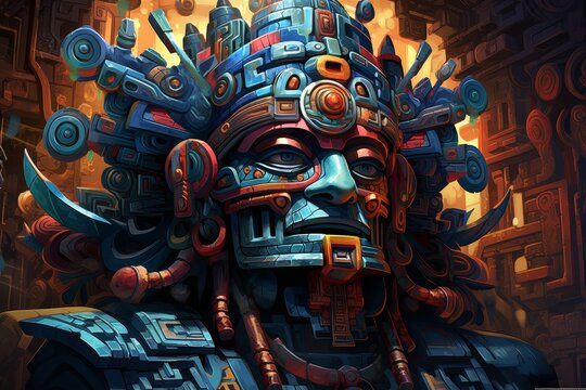 Tlaloc, Aztec God of Rain