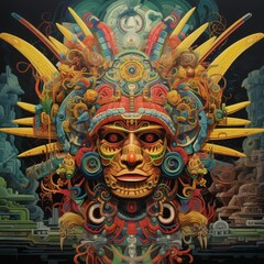 Obraz premium Ancient Andean Deity Viracocha