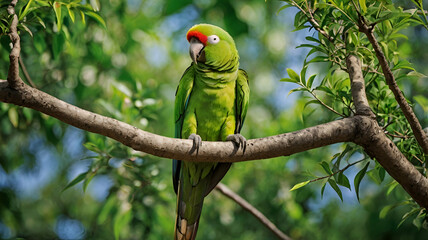 colorful parrots, green parrots, parrots on tree, parrots on branch, parrots in forest, birds, colorful, tropical, wings, beaks, pets, wildlife, feathers