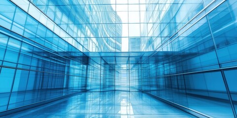 Modern abstract glass architectural forms. world winning photo created by ai