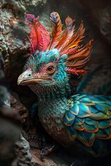 Fototapeta premium Vibrant Cave-Dwelling Species Portrait