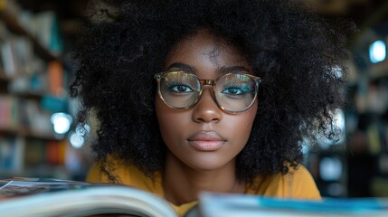 Creative Exploration: Focused Woman Unveils Artistic Inspiration on a Cluttered Design Table