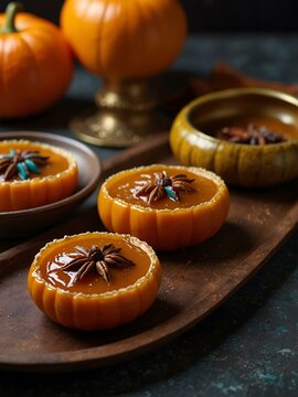 Calabaza en Tacha, spiced candied pumpkin, a Mexican Day of the Dead dessert.