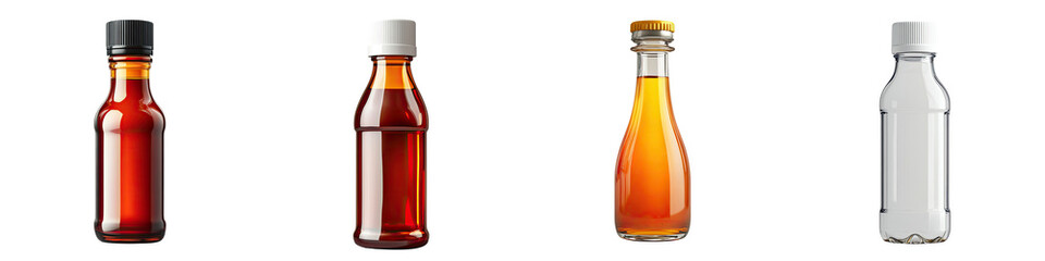 Squeeze Bottle &ndash; Bottle Used for Dispensing Sauces or Dressings Isolated on Clear White Background Highly Detailed 