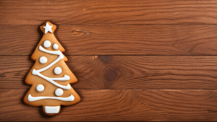 ginger christmas tree cookie