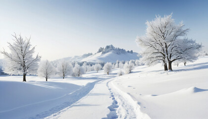 Obraz premium winter in the mountains