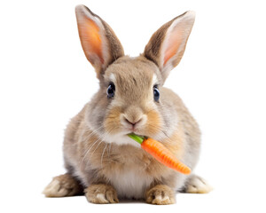 rabbit on white background
