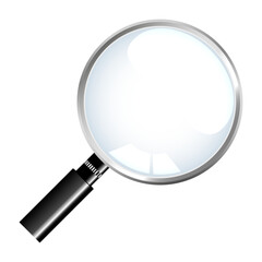 Magnifying glass loupe with gray handle