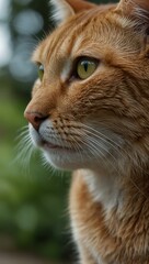 Obraz premium Cat gazing intently.