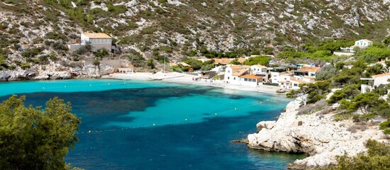 Obraz premium Calanques entre Marseille et Cassis
