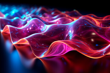 "Dynamic Quantum Emotion Spectrum with Luminescent Color Gradients - Generative AI"