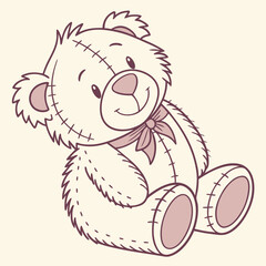 teddy bear with flowers