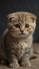 Charming Scottish Fold kitten.