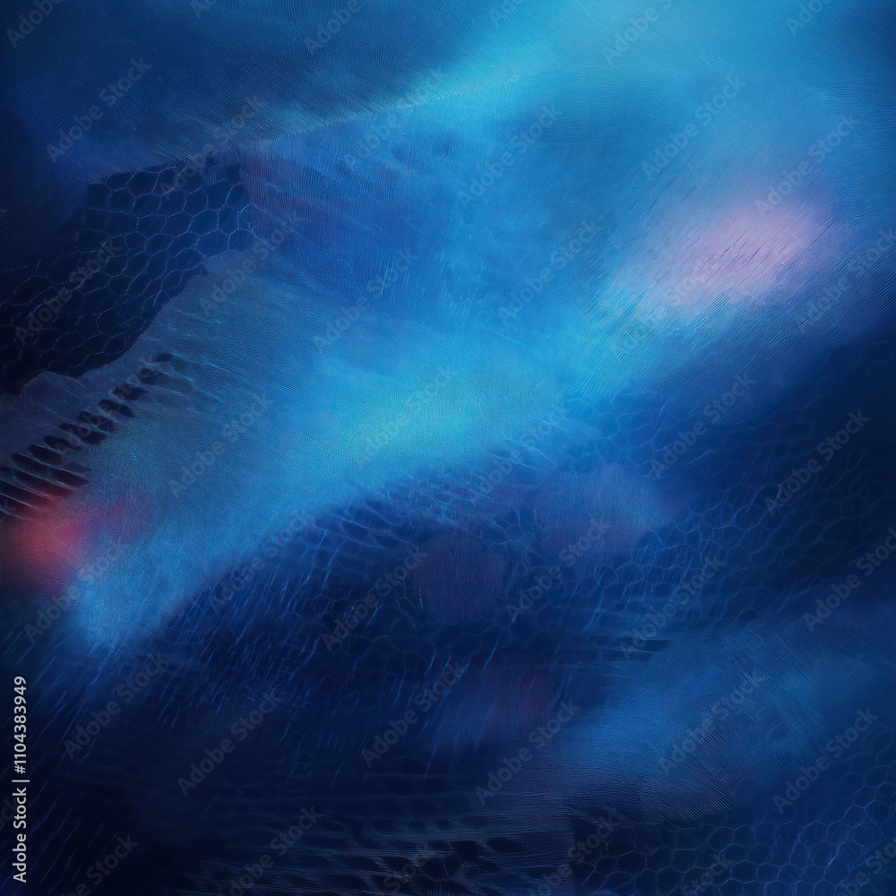 Poster Abstract blue texture background. Deep blue hues with varied patterns create artistic look. Intricate details showcase design aesthetic. Suitable for branding, digital art, abstract design projects.