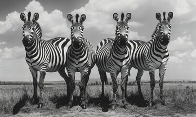 Naklejka premium Zebras Backs