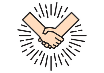 握手のアイコン