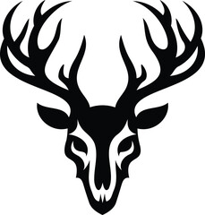 Deer Skull Logo Illustration for Creative Designs.