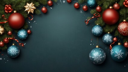 Christmas holiday marketing background with festive design.