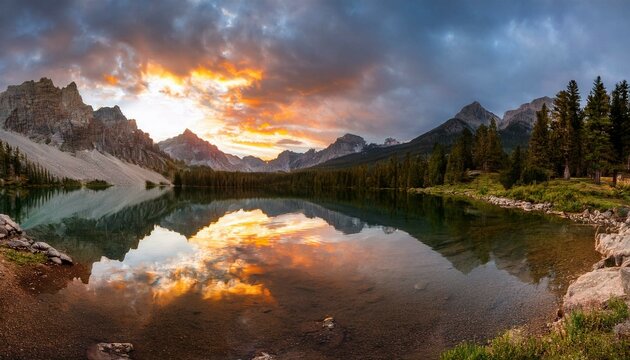 lake in the mountains