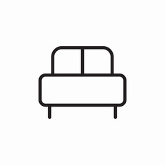 bed king size icon sign vector