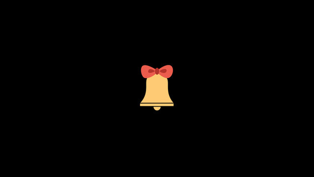 Christmas Icon Bell. Mogrt template.