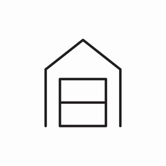 garage car parking icon sign vector