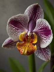Close-up of a decorative Vanda orchid.