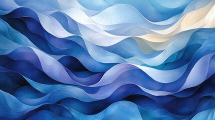 Obraz premium An abstract close-up of a vibrant blue watercolor texture that showcases fluid, swirling patterns and dynamic movement