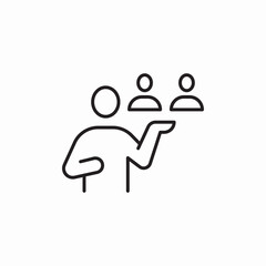 advise employees recruitment icon sign vector