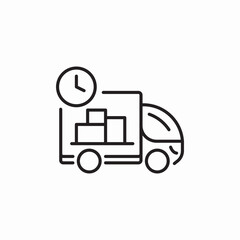 delivery time icon sign vector