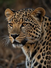 Obraz premium Close-up of a leopard in Kruger Park.