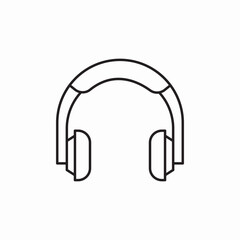music headphones icon sign vector