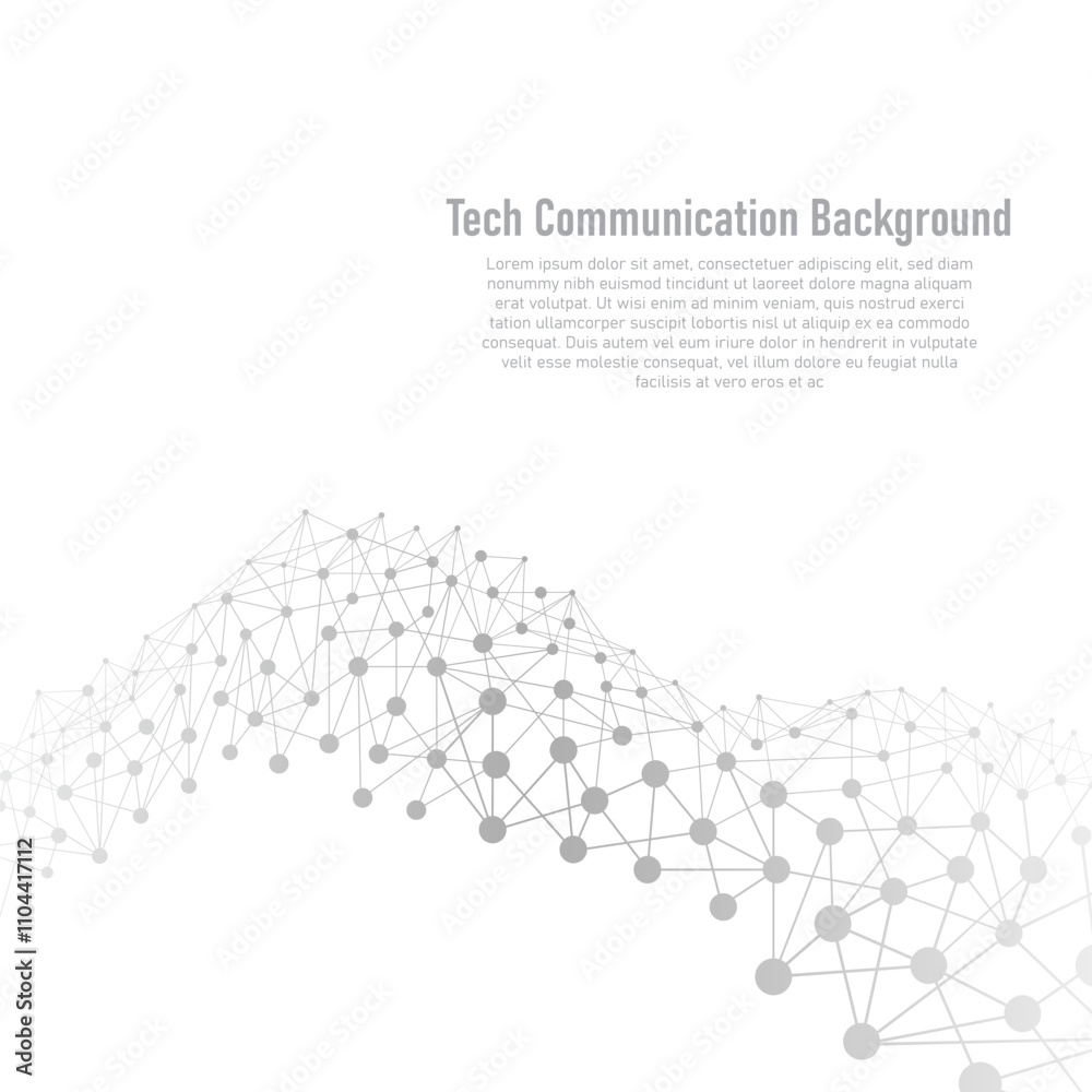 Wall mural abstract digital futuristic smart tech grid communication background
