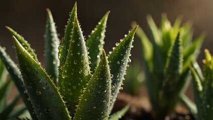 Close-up of aloe vera.