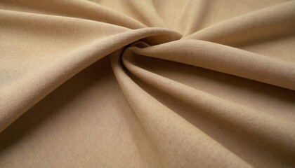 Smooth Beige Fabric Draped with Subtle Elegance