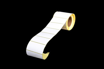 The role of label paper gluing. close-up. There is tinting.