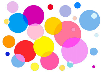 background with colorful circles