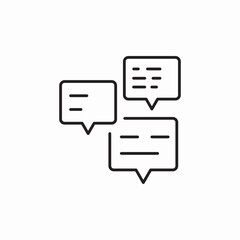 chat speech bubbles icon sign vector