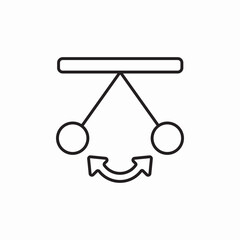 pendulum balance icon sign vector