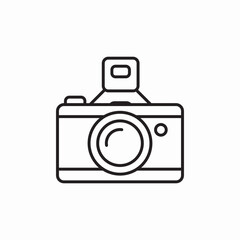 photo camera icon sign vector