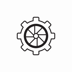 settings configuration icon sign vector