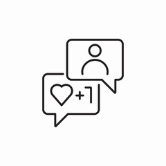 social media reactions icon sign vector