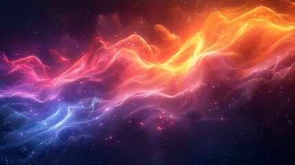 Fototapeta premium A colorful, swirling galaxy of stars and nebulae