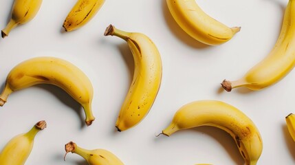 photograph of Educational photos of bananas highlight the allicin content. Isolated on white Shown benefits for immune and heart health Studio lighting wide angle lens