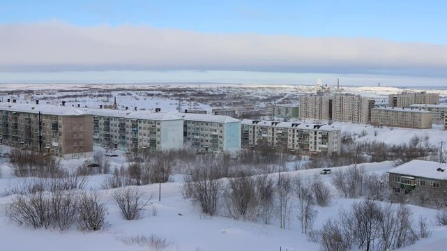 Vorkuta, Komi Republic. A city of miners in the tundra in the far north. Coal mining stops, the city dies