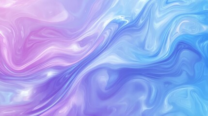 Futuristic abstract banner featuring glowing blue and purple liquid wavy shapes and retro waves