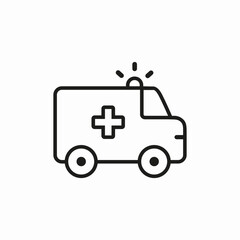 ambulance truck icon sign vector
